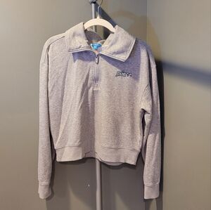 Prince Pickleball Pullover Sweatshirt Collared 1/4 Zip Cropped, Size XL, Gray